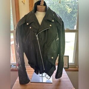 Vintage Leather motorcycle leather riding jacket, men’s size 50 regular